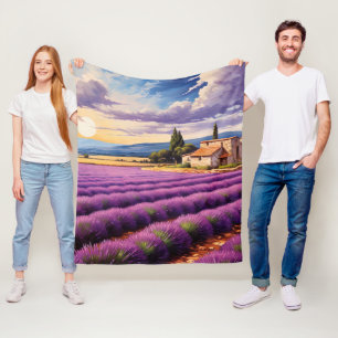 Provence Fleece Deken