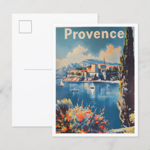 Provence Frankrijk Classic Art Retro Vintage Reize Briefkaart