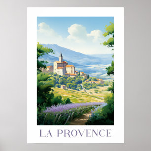 Provence - Frankrijk - illustratie Poster