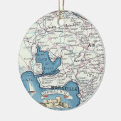 Provence Frankrijk Kaart Ornament (Links)