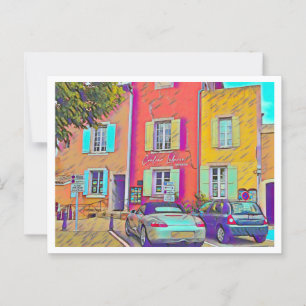 PROVENCE, FRANKRIJK / KLEURRIJKE GEBOUWEN BRIEFKAART