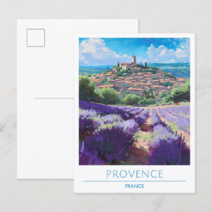 Provence Frankrijk Kunst Vintage Reizen Briefkaart