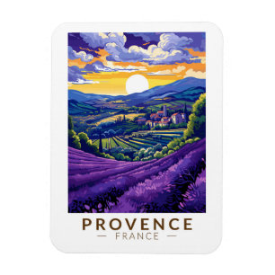 Provence Frankrijk Lavendel Reizen Kunst Vintage Magneet