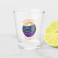 Provence Frankrijk Lavendel Retro Distress Circle