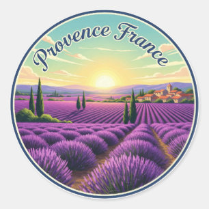 Provence Frankrijk Lavender Fields Travel Ronde Sticker