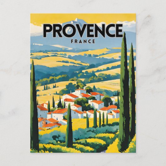 Provence Frankrijk Reizen Briefkaart (Voorkant)
