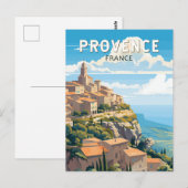 Provence Frankrijk Reizen Kunst Vintage Briefkaart (Voorkant / Achterkant)
