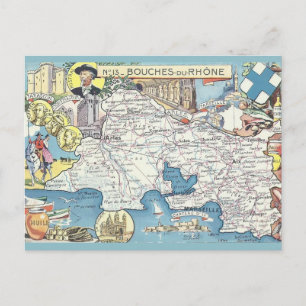 Provence Frankrijk Vintage Kaart