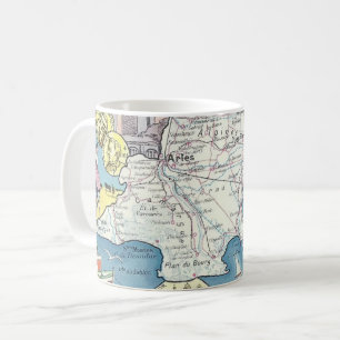 Provence Frankrijk Vintage Kaart Mok