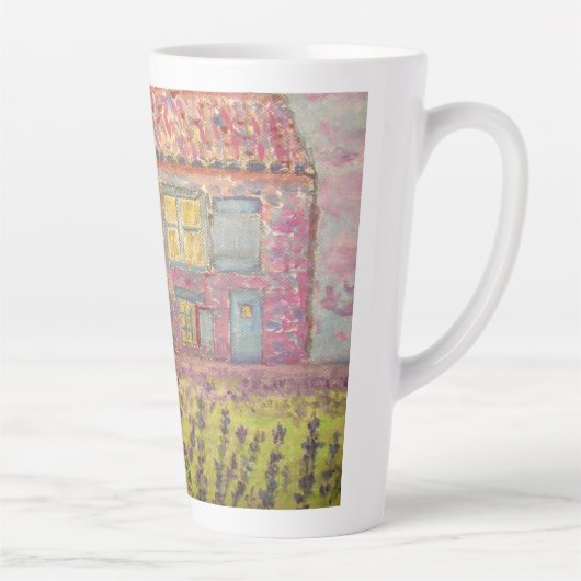 Provence House en Lavender Fields Latte Mok (Rechts)