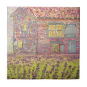 Provence House en Lavender Fields Tegeltje (Voorkant)