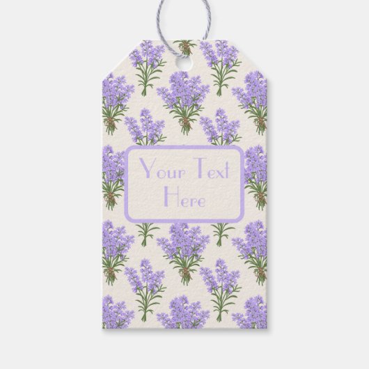 Provence Lavendel Bunches Gift Label Cadeaulabel (Voorkant)