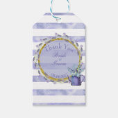 Provence Lavender Paarse Flower Weddenschap Bedank Cadeaulabel (Voorkant)