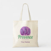 Provence Retro Lavender French Riviera Frankrijk Tote Bag (Achterkant)