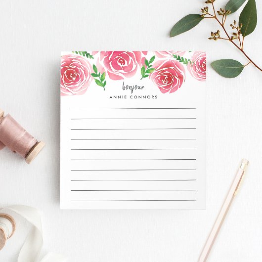 Provence Roos | Gepersonaliseerde leningen Notitieblok