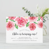 Provence Rose | Invitation de fête d'anniversaire (Debout devant)