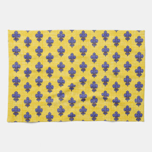 Provence South of France Fleur de Lys Pattern Theedoek