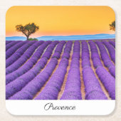 Provence Vierkante Kartonnen Onderzetter (Voorkant)