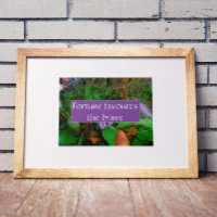 Proverb fortuin is goed voor het moedige poster