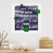 Proverb-woord over vriendschap en Friendship Prove Poster (Keuken)