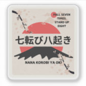 Proverbe Japonais, Stickers Proverbes. (Devant)