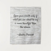 Proverbe Sagesse Citer Tapisserie (Devant)