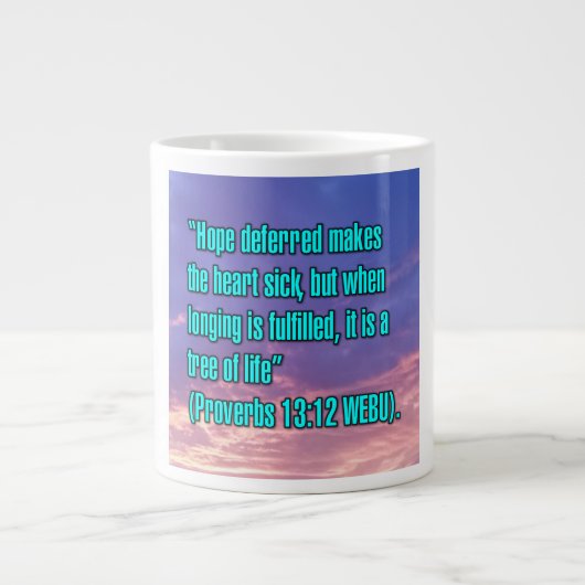 Proverbes 13:12 WEBU Mug (Devant)