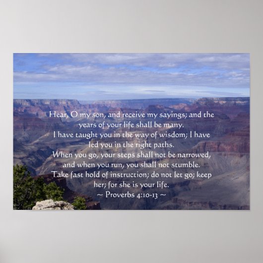 Proverbes 14:10-13 Poster (Devant)