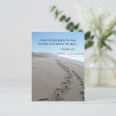 Proverbes 16:9 Blessed Steps Carte Postale (Debout devant)