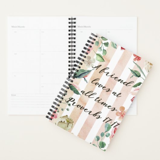 Proverbes 17:17 Un ami aime à tous les temps Plani (Devant avec enveloppe)