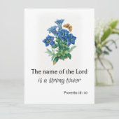 Proverbes 18 : 10 Carte de voeux (Debout devant)