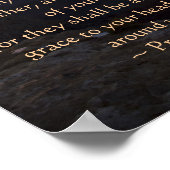 Proverbes 1:8,9 Poster (Coin)