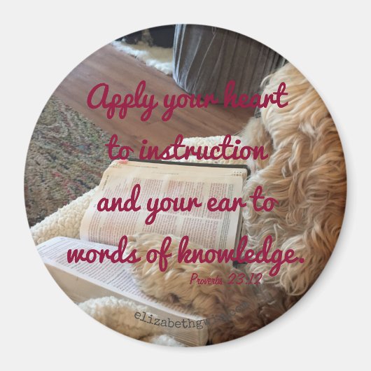 Proverbes 23:12 aimant (Devant)