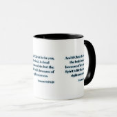 Proverbes 24:16 KJV Bible Écriture Mug à deux tons (Devant droit)