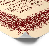 Proverbes 28:14 Écriture Biblique 2 Affiche Décoré (Coin)