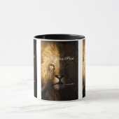 Proverbes 28:1 Citation Bible KJV Mug à deux tons (Centre)