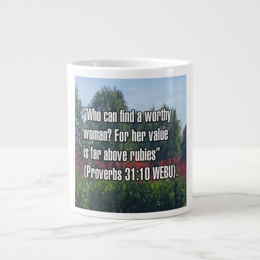 Proverbes 31:10 WEBU Mug (Devant)