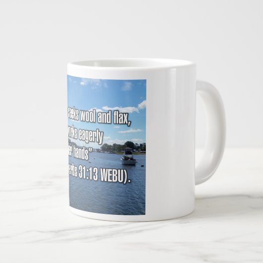 Proverbes 31:13 WEBU Mug (Devant droit)