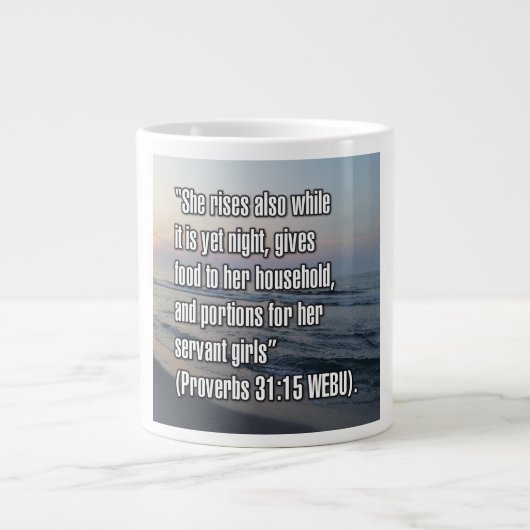Proverbes 31:15 WEBU Mug (Devant)