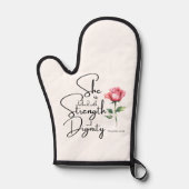 Proverbes 31:25 Elle est habillée Bible Verse Fleu (Recto)