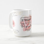 Proverbes 31:25 Force et Dignité Mug en céramique (Devant gauche)