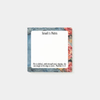 Proverbes 31:25 Post-It Notes Verset Biblique Flor
