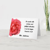 Proverbes 31:26 Merci femme chrétienne sage (Devant)