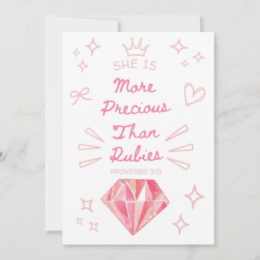 Proverbes 31 Carte Chrétienne Pour Fille (Devant)