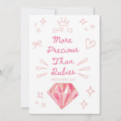 Proverbes 31 Carte Chrétienne Pour Fille (Dos)