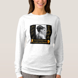 Proverbes 31 Femme blanc long manches T-shirt