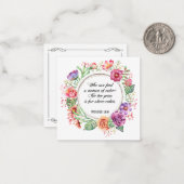 Proverbes 31 Femme de vaillance Rose Carte de note (Devant/Arrière en situation)