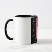 Proverbes 31 Femme Noir et rose avant café Mug (Gauche)