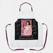 Proverbes 31 femme noir et rose tablier (Recto)