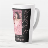 Proverbes 31 Femme Noir & Rose Latte Mug (Angle droit)